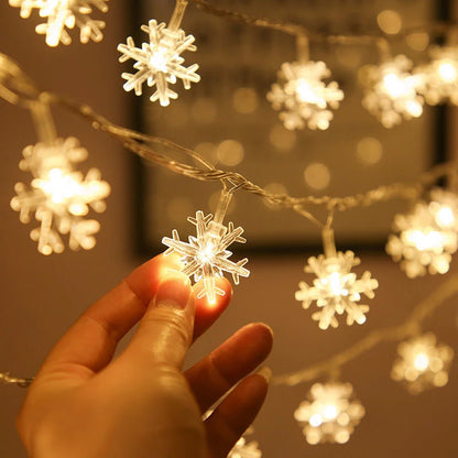 Solar Snowflake LED String Lights ™️