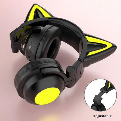 RGB Kitty Ears Wireless Headsets