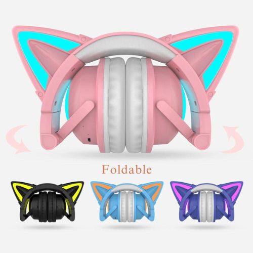 RGB Kitty Ears Wireless Headsets