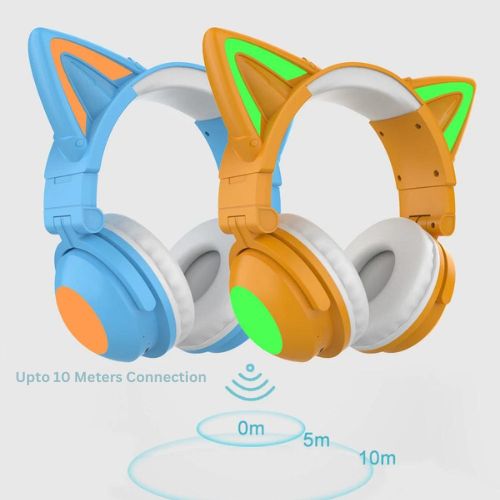 RGB Kitty Ears Wireless Headsets