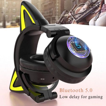 RGB Kitty Ears Wireless Headsets